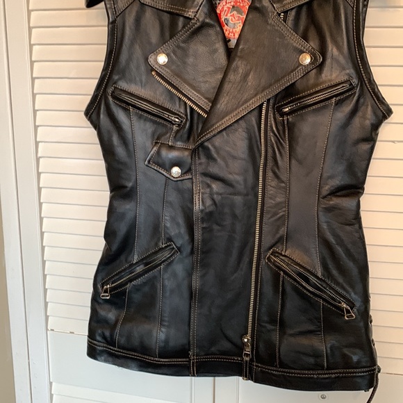 ZINO & JUDY LEATHER VEST - Picture 7 of 7